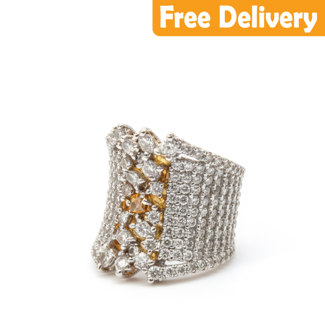 Rings with white stone