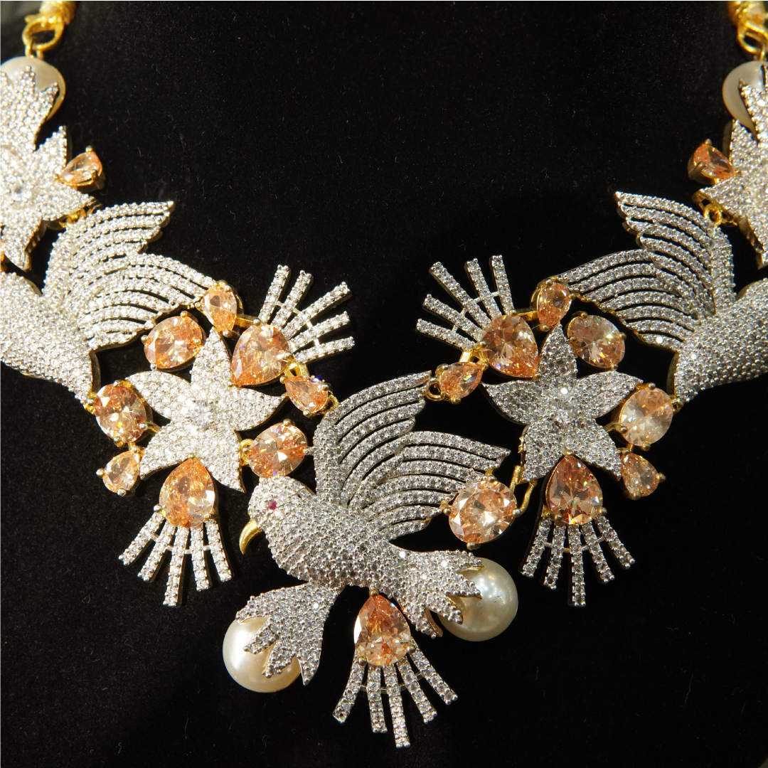 BEAUTIFUL QUALITY ZIRCON SET FOR WALIMA PARTY - Image 2