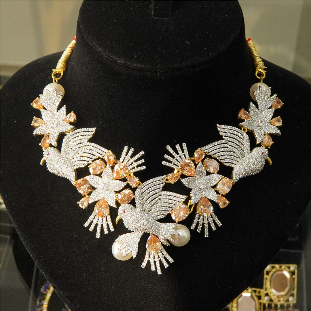 BEAUTIFUL QUALITY ZIRCON SET FOR WALIMA PARTY - Image 3