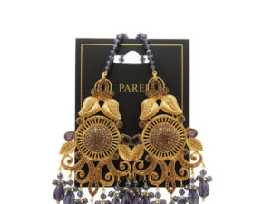 Stylish Earrings with balck stones