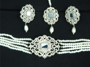 White Chokr Neckles set