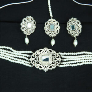 White Chokr Neckles set