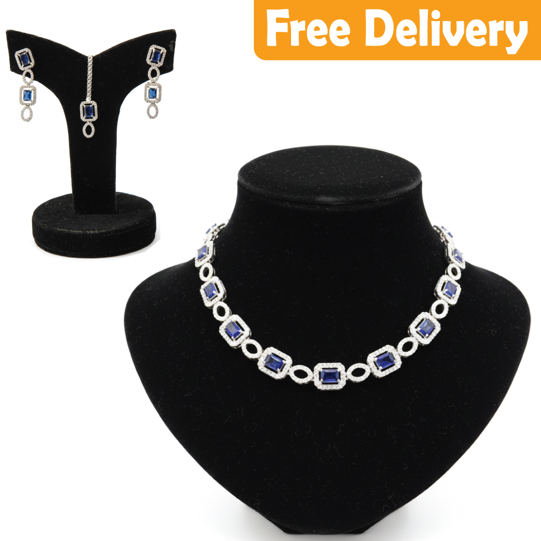 AMERICAN ZERCON WITH BLUE STONE